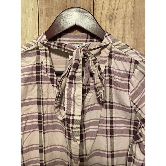 Winter Silks Small purple pink blouse button up shirt top womens 100% Silk - Picture 3 of 6